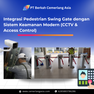 Integrasi Pedestrian Swing Gate dengan Sistem Keamanan Modern (CCTV & Access Control)