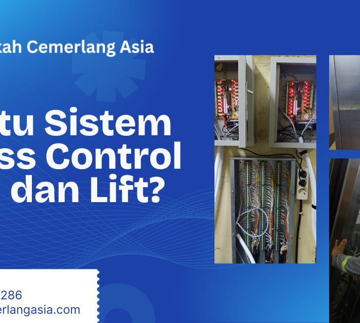 sistem access control dan pintu lift