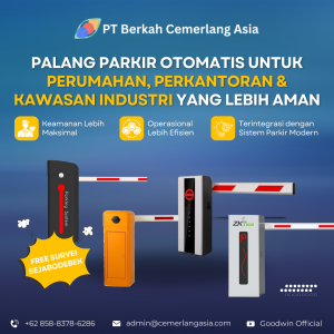 Palang Parkir Otomatis Cemerlang Asia Untuk Perumahan, Perkantoran dan Kawasan Industri