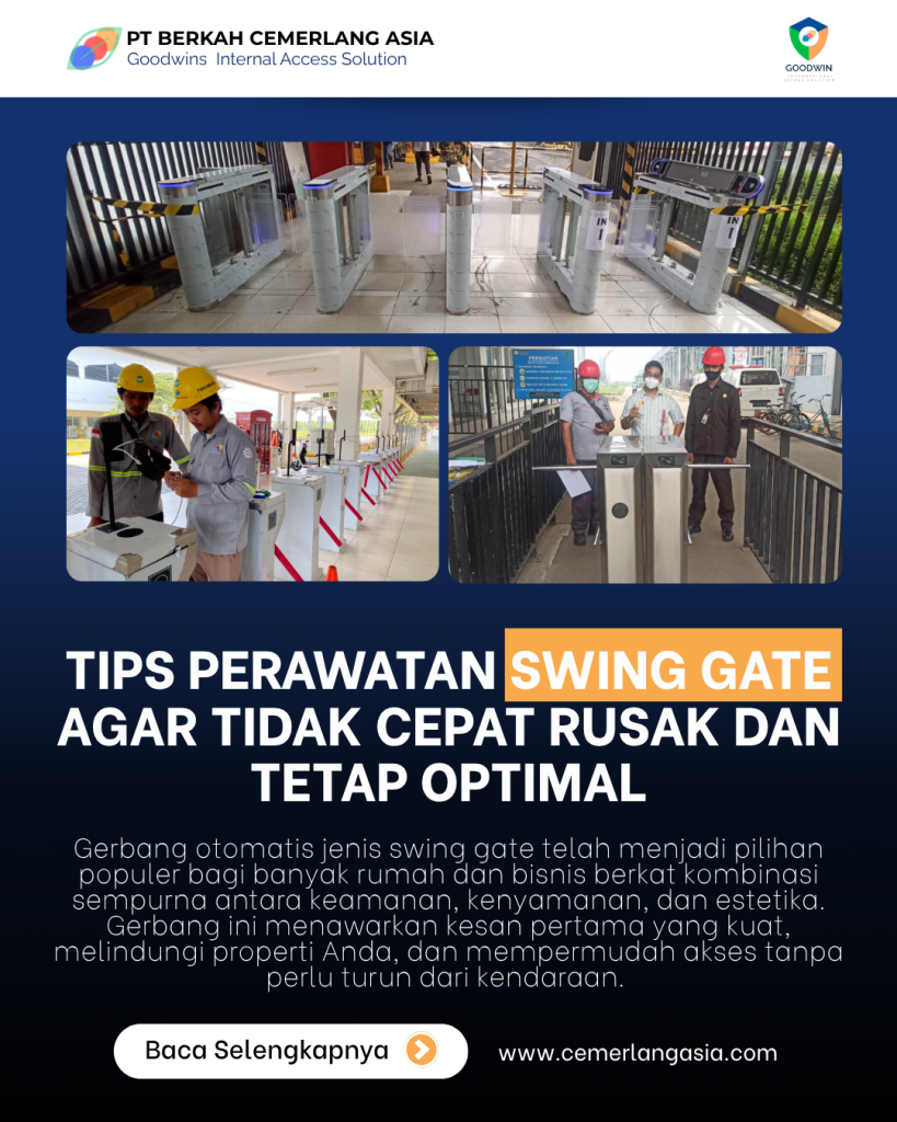 Tips Perawatan Swing Gate agar Tidak Cepat Rusak dan Tetap Optimal