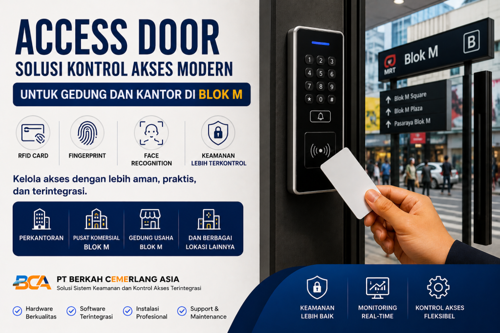 Access Door System untuk gedung dan kantor di Blok M